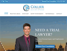 Tablet Screenshot of collierlawsf.com